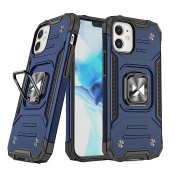 Wozinsky Ring Armor tok iPhone 14 Plus Armor tok mágneses tartó gyűrű kék kép