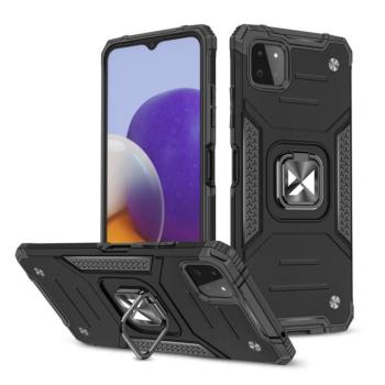 Wozinsky Ring Armor tok kitámasztható Tough ütésálló tok Samsung Galaxy A22 4G fekete kép