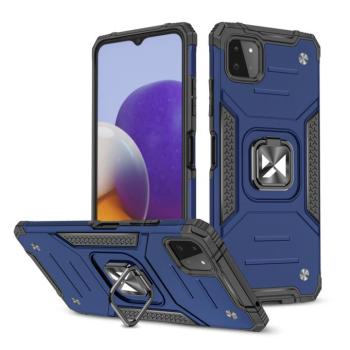 Wozinsky Ring Armor tok kitámasztható Tough ütésálló tok Samsung Galaxy A22 4G kék kép