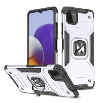 Wozinsky Ring Armor tok kitámasztható Tough ütésálló tok Samsung Galaxy A22 4G Silver kép