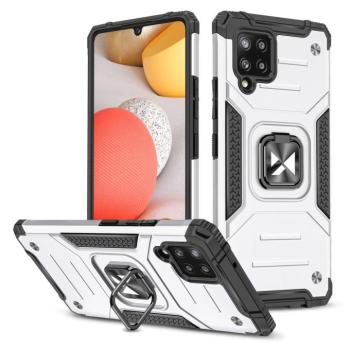Wozinsky Ring Armor tok kitámasztható Tough ütésálló tok Samsung Galaxy A42 5G ezüst kép