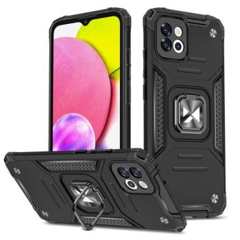 Wozinsky Ring Armor tok Samsung Galaxy A03 Armor tok mágneses tartó gyűrű fekete kép