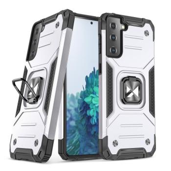 Wozinsky Ring Armor Tough Hybrid Case Cover + mágneses tartó Samsung Galaxy S22 + (S22 Plus) Ezüst kép