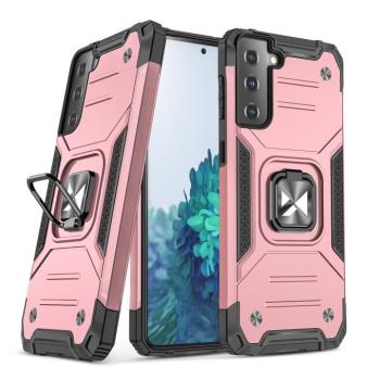 Wozinsky Ring Armor Tough Hybrid Case Cover + mágneses tartó Samsung Galaxy S22 + (S22 Plus) Rózsaszín kép