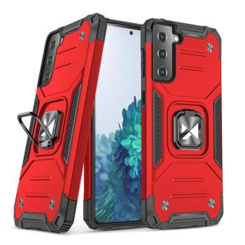 Wozinsky Ring Armor Tough Hybrid Case Cover + Magnetic Mount Samsung Galaxy S22 + (S22 Plus) Red kép