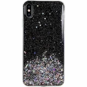Wozinsky Star Glitter Shining tok iPhone 12 Pro Max 6,7 fekete telefontok kép