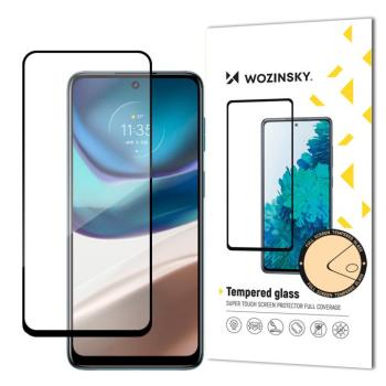 Wozinsky Super Durable Full Glue edzett üveg teljes képernyő keretben tokbarát Motorola Moto G42 Fekete kép