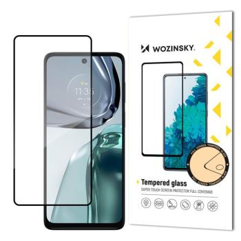 Wozinsky Super Durable Full Glue edzett üveg teljes képernyő keretben tokbarát Motorola Moto G62 Fekete kép