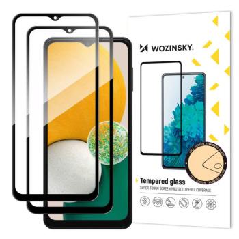 Wozinsky Super Strenght Full Glue edzett üveg Samsung Galaxy A13 4G / A23 / A23 5G fekete kerettel - 2 db kép
