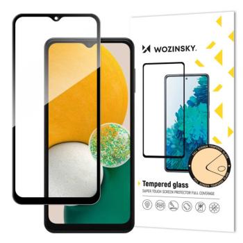 Wozinsky Super Tough Full Glue edzett üveg Samsung Galaxy A13 / A23 / A23 5G / M13 fekete kerettel kép