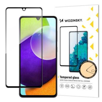 Wozinsky Super Tough teljes felületen ragasztós edzett üveg teljes képernyős üvegfólia tokbarát Samsung Galaxy A33 5G fekete kép