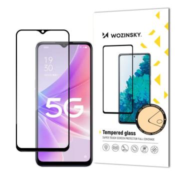 Wozinsky szuper tartós Full Glue edzett üveg teljes képernyő keretben tokbarát Realme Narzo 50 Fekete kép
