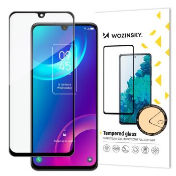 Wozinsky szuper tartós Full Glue edzett üveg teljes képernyő keretben tokbarát TCL 30 5G Fekete kép