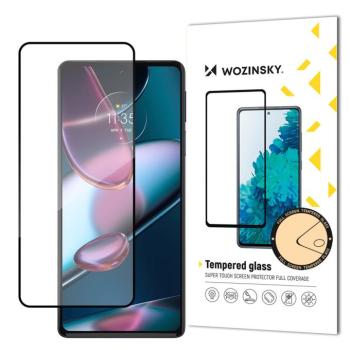 Wozinsky szuper tartós Full Glue edzett üvegből készült teljes képernyő keretben Case Friendly Motorola Edge 30 fekete kép