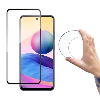 Wozinsky Teljes képernyős Flexi Nano üveg hybrid képernyővédő tok Xiaomi Redmi Note 10 5G fekete kép