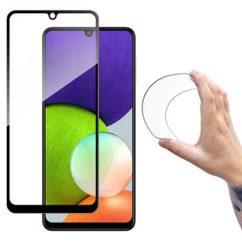 Wozinsky Teljes képernyős Flexi Nano üveg hybrid képernyővédője Samsung Galaxy A22 4G fekete kerettel kép