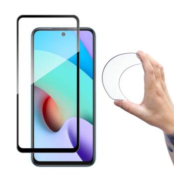 Wozinsky Teljes képernyős Flexi Nano üvegfilm edzett üveg tok Xiaomi Redmi 10 fekete kép