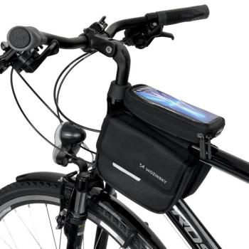 Wozinsky tok Bike Bag Kerékpár Pannier Vízálló Telefon tok 1.5l fekete (Wbb26bk) kép