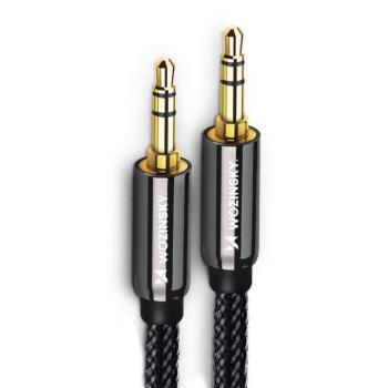 Wozinsky univerzális mini jack kábel 2x AUX kábel 1,5 m fekete kép