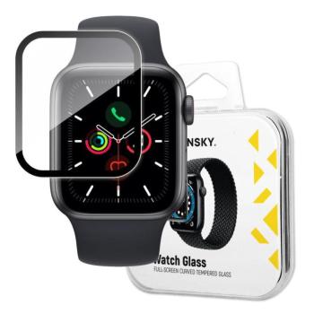 Wozinsky Watch Glass hibrid üveg Apple Watch 6 40mm / Watch 5 40mm / Watch 4 40mm / Watch SE 40mm Fekete kép