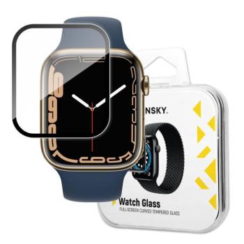 Wozinsky Watch Glass hibrid üveg Apple Watch 7/8 45 mm fekete kép