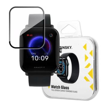 Wozinsky Watch Glass hibrid üveg fekete szegéllyel Amazfit Bip U kép