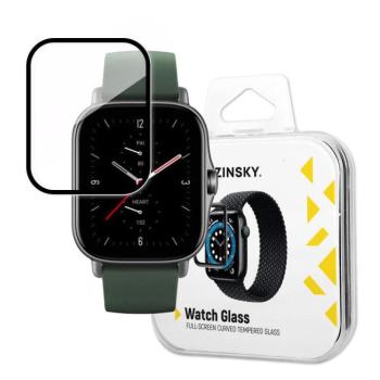 Wozinsky Watch Glass hibrid üveg fekete szegéllyel Amazfit GTS 2E kép