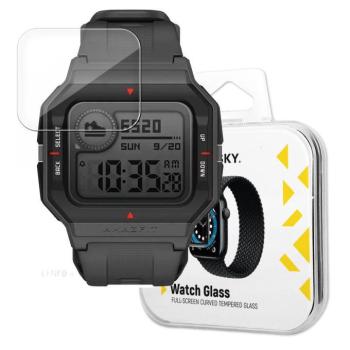 Wozinsky Watch Glass hibrid üveg fekete szegéllyel Amazfit Neo kép