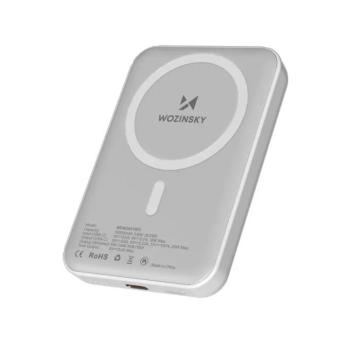 Wozinsky WRW349YWS MagSafe-kompatibilis powerbank 10000mAh - fehér kép
