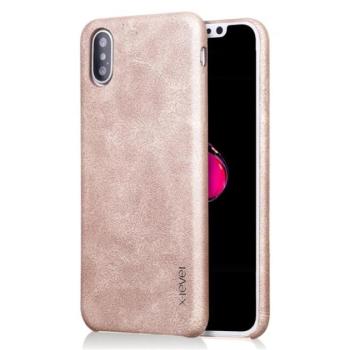 X-LEVEL műanyag telefonvédő (bőr hatású hátlap) ARANY Apple iPhone XS Max 6.5 kép
