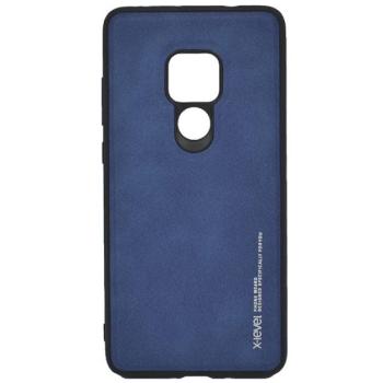 X-LEVEL szilikon telefonvédő (bőr hatású hátlap) KÉK Huawei Mate 20 kép
