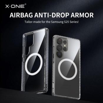 X-One Dropguard Magnetic Case Pro MagSafe-kompatibilis tok Samsung Galaxy S25 Plus - átlátszó kép