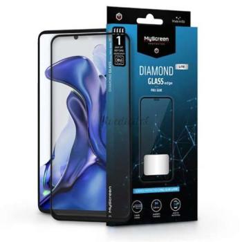 Xiaomi 11T/11T Pro edzett üveg képernyővédő fólia - MyScreen Protector Diamond Glass Lite Edge2.5D Full Glue - fekete kép