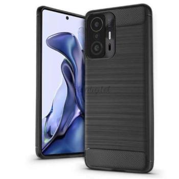 Xiaomi 11T 5G/11T Pro 5G szilikon hátlap - Carbon - fekete kép
