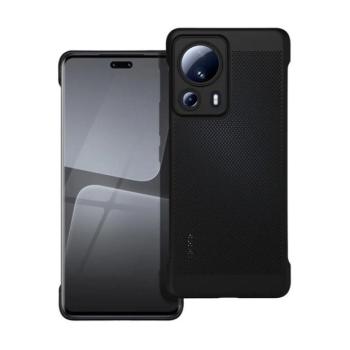 Xiaomi 13 Lite / Civi 2, Műanyag hátlap védőtok, légáteresztő, lyukacsos minta, Breezy, fekete kép
