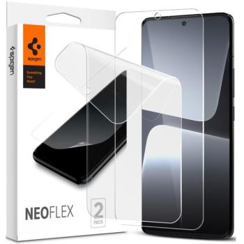Xiaomi 13 Pro, Kijelzővédő fólia (az íves részre is!), Spigen Neo Flex, Clear Prémium, 2 db / csomag kép