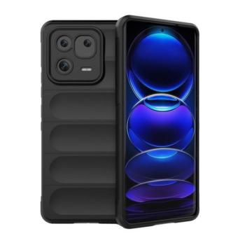 Xiaomi 13 Pro, Szilikon tok, közepesen ütésálló, 3D minta, fekete kép