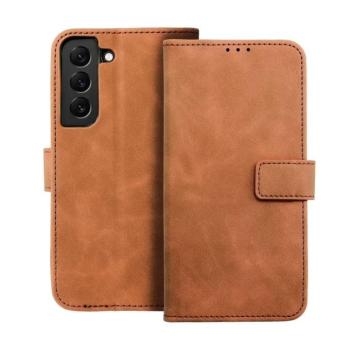 Xiaomi 13T telefon tok, könyvtok, oldalra nyíló tok, mágnesesen záródó, barna, Tender Book kép