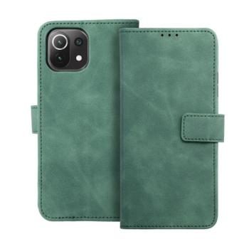 Xiaomi 13T telefon tok, könyvtok, oldalra nyíló tok, mágnesesen záródó, zöld, Tender Book kép