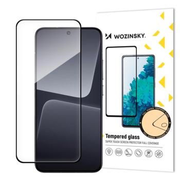 Xiaomi 14 karcálló edzett üveg hajlított fekete keretes Tempered Glass kijelzőfólia kijelzővédő fólia kijelző védőfólia edzett kép