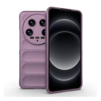Xiaomi 14 Ultra, Szilikon tok, közepesen ütésálló, 3D minta, lila kép