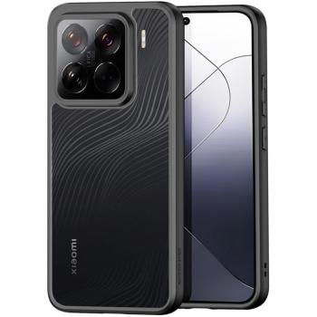 Xiaomi 15, Műanyag hátlap védőtok + szilikon keret, hullám minta, Dux Ducis Aimo, áttetsző/fekete kép