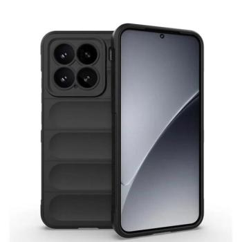 Xiaomi 15, Szilikon tok, közepesen ütésálló, 3D minta, fekete kép
