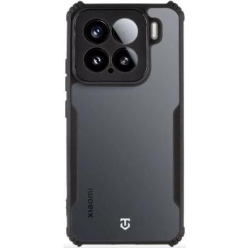 Xiaomi 15, Szilikon tok, közepesen ütésálló, légpárnás sarok, Tactical Quantum Stealth, átlátszó/fekete kép