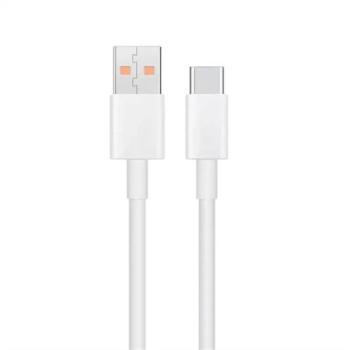 XIAOMI adatkábel és töltő (USB - Type-C, 6A, gyorstöltés támogatás, 100cm) FEHÉR Asus Zenfone 3 5.5 (ZE552KL), Honor 8, Sony Xperia X Compact (F5321), Sony Xperia XZ (F8331), LG V20 (H990), H kép