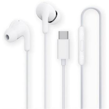 XIAOMI fülhallgató SZTEREO (Type-C, mikrofon, zajszűrő, hangerőszabályzó, felvevő gomb) FEHÉR kép