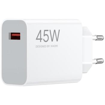 XIAOMI hálózati töltő USB aljzat (45W, gyorstöltő) FEHÉR kép