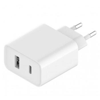 XIAOMI hálózati töltő USB aljzat / Type-C aljzat (5V / 3000mA, 33W, PD gyorstöltés támogatás) FEHÉR CAT S60, Apple iPhone 7 4.7, Apple iPhone 7 Plus 5.5, Evolveo Strongphone Q5, Blackberry DT kép