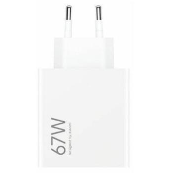 Xiaomi MDY-15-ET USB-A hálózati töltő adapter, 67W, fehér, csomagolás nélkül (Bulk) kép