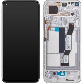 Xiaomi Mi 10T 5G/10T Pro 5G kompatibilis LCD modul kerettel, OEM jellegű, ezüst kép